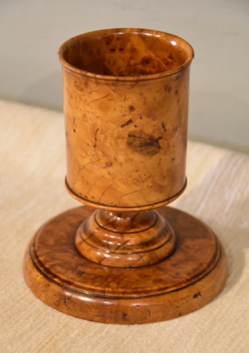GEORGIAN BURR MAPLE SPILL VASE - ADDITIONAL PHOTO 1