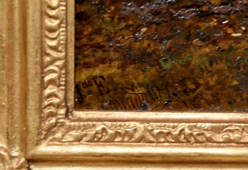 OIL PAINTING BY JAMES EDWARD MEADOWS AN ESSEX FARMSTEAD - ADDITIONAL PHOTO 4