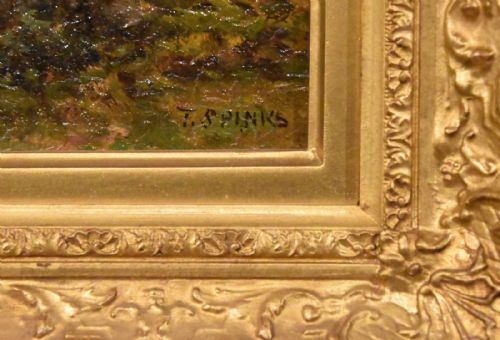 OIL PAINTING BY THOMAS SPINKS NORTH WALES - ADDITIONAL PHOTO 3