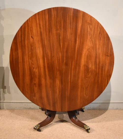 regency period mahogany circular breakfast table - CATEGORY: ANTIQUE TABLES - DATED REGENCY