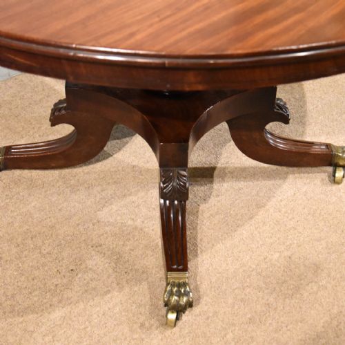 REGENCY PERIOD MAHOGANY CIRCULAR BREAKFAST TABLE - ADDITIONAL PHOTO 5