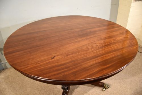 REGENCY PERIOD MAHOGANY CIRCULAR BREAKFAST TABLE - ADDITIONAL PHOTO 7