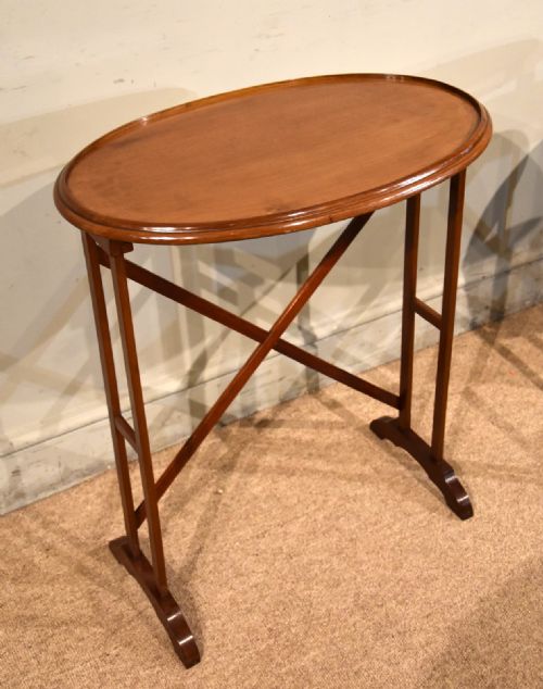 EDWARDIAN NEST OF FOUR TABLES OF OVAL SHAPE - ADDITIONAL PHOTO 2