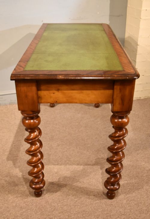 19TH CENTURY SATIN BIRCH WRITING TABLE - ADDITIONAL PHOTO 6
