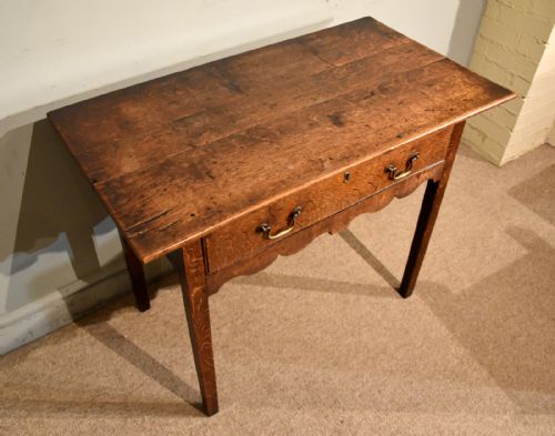 MID 18TH CENTURY OAK SIDE TABLE - ADDITIONAL PHOTO 3
