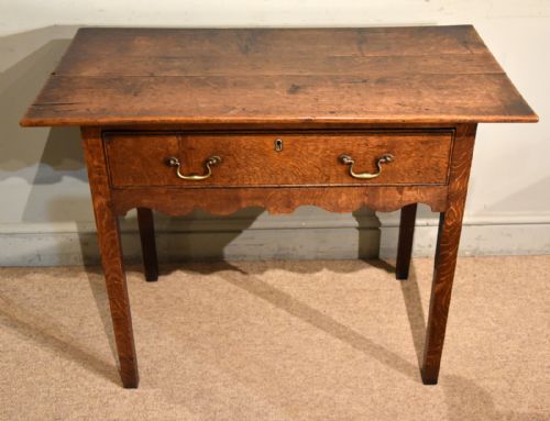 MID 18TH CENTURY OAK SIDE TABLE - ADDITIONAL PHOTO 4
