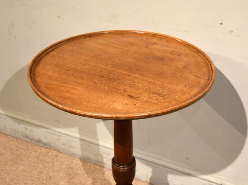 ELEGANT GEORGE III MAHOGANY DISH TRIPOD TABLE - ADDITIONAL PHOTO 5