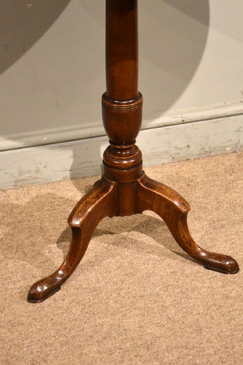 ELEGANT GEORGE III MAHOGANY DISH TRIPOD TABLE - ADDITIONAL PHOTO 6