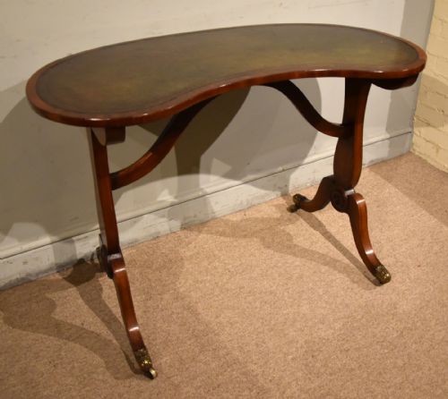 GEORGE III MAHOGANY KIDNEY SHAPED WRITING TABLE - ADDITIONAL PHOTO 6
