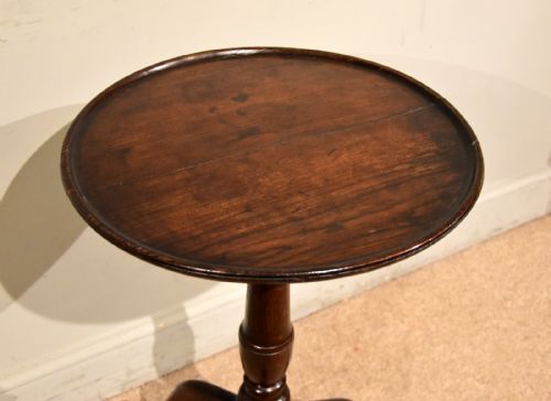 GEORGE III OAK LAMP TRIPOD TABLE - ADDITIONAL PHOTO 3
