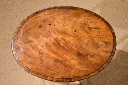 18TH CENTURY MAHOGANY OVAL WORK TABLE - ADDITIONAL PHOTO 3