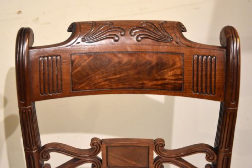 REGENCY MAHOGANY CHAIRS WITH SABRE LEGS - ADDITIONAL PHOTO 2