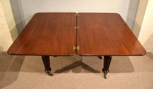 WILLIAM IV MAHOGANY SIX SEATER DINING TABLE - ADDITIONAL PHOTO 1
