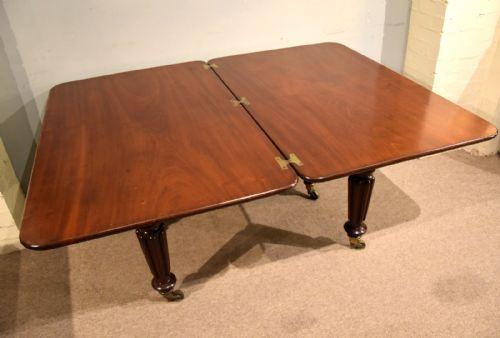 WILLIAM IV MAHOGANY SIX SEATER DINING TABLE - ADDITIONAL PHOTO 2