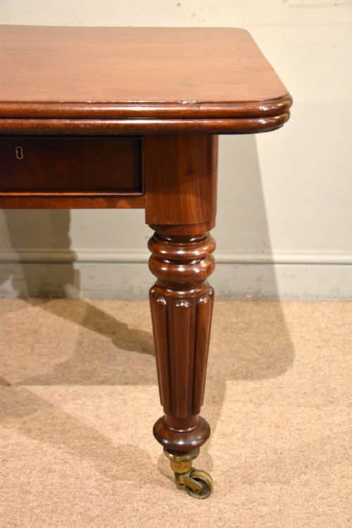 WILLIAM IV MAHOGANY SIX SEATER DINING TABLE - ADDITIONAL PHOTO 8