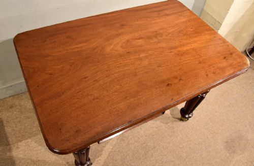 WILLIAM IV MAHOGANY SIX SEATER DINING TABLE - ADDITIONAL PHOTO 9