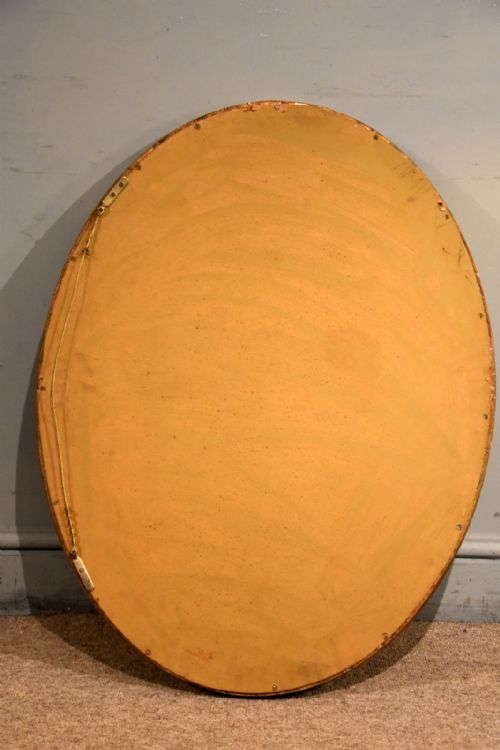 LATE 18TH CENTURY OVAL GILT WOOD MIRROR - ADDITIONAL PHOTO 5