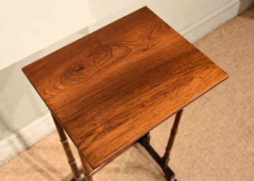ROSEWOOD WILLIAM IV NEST OF FOUR TABLES - ADDITIONAL PHOTO 4