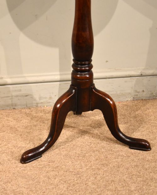 18TH CENTURY MAHOGANY FRUITWOOD TRIPOD TABLE - ADDITIONAL PHOTO 2