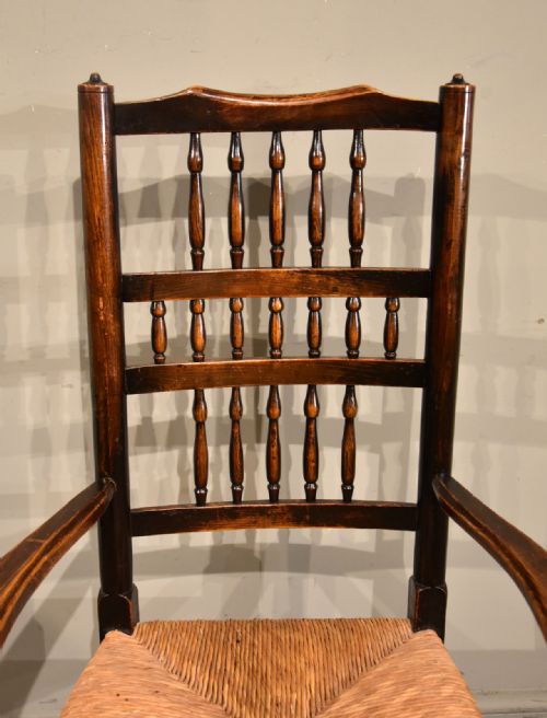 PAIR OF GEORGE III ASH ARMCHAIRS - ADDITIONAL PHOTO 3