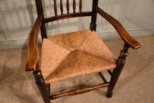PAIR OF GEORGE III ASH ARMCHAIRS - ADDITIONAL PHOTO 7