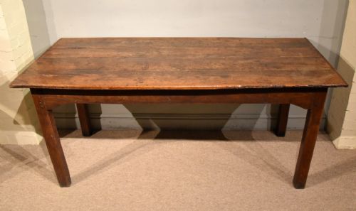 french late 18th century oak farmhouse table - CATEGORY: ANTIQUE TABLES - DATED 18TH CENTURY