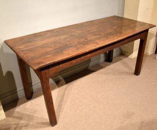 FRENCH LATE 18TH CENTURY OAK FARMHOUSE TABLE - ADDITIONAL PHOTO 1