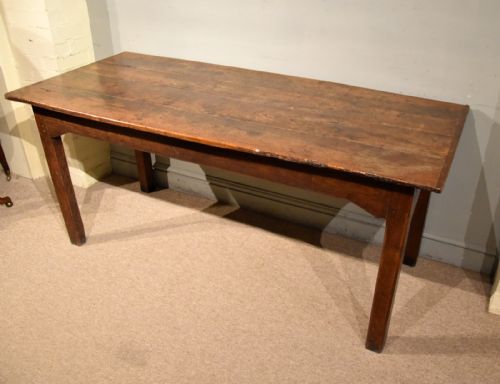 FRENCH LATE 18TH CENTURY OAK FARMHOUSE TABLE - ADDITIONAL PHOTO 3