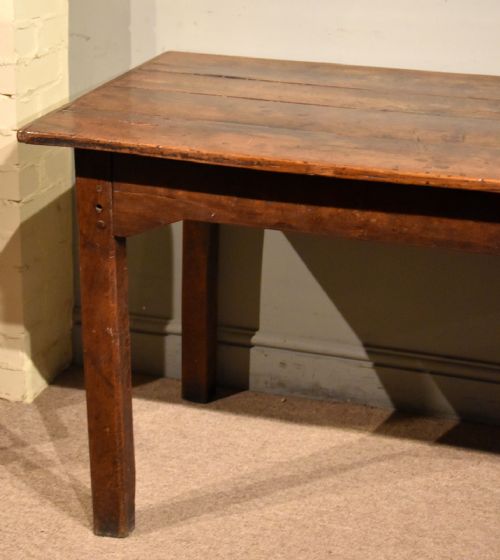 FRENCH LATE 18TH CENTURY OAK FARMHOUSE TABLE - ADDITIONAL PHOTO 5