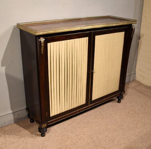 REGENCY FAUX ROSEWOOD SIDE CABINET - ADDITIONAL PHOTO 1