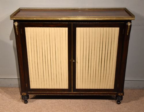 REGENCY FAUX ROSEWOOD SIDE CABINET - ADDITIONAL PHOTO 2