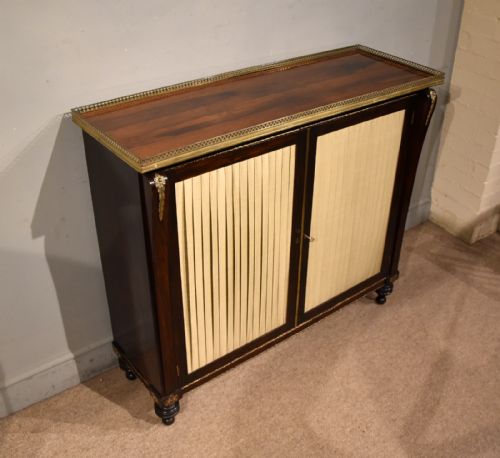REGENCY FAUX ROSEWOOD SIDE CABINET - ADDITIONAL PHOTO 3