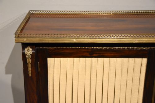 REGENCY FAUX ROSEWOOD SIDE CABINET - ADDITIONAL PHOTO 4