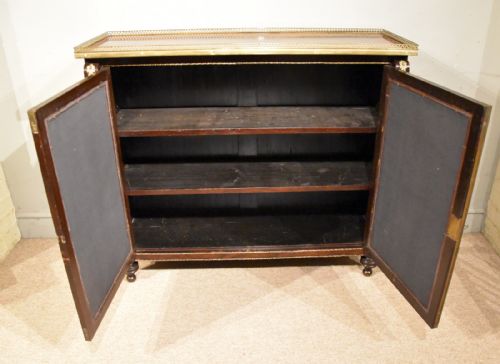 REGENCY FAUX ROSEWOOD SIDE CABINET - ADDITIONAL PHOTO 5