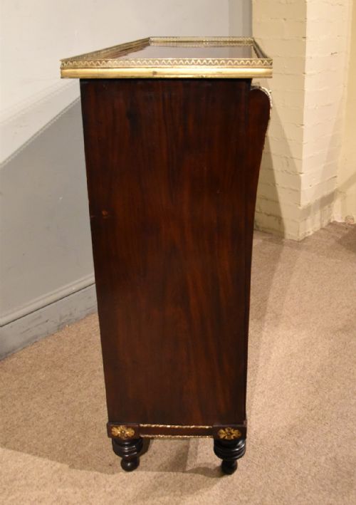 REGENCY FAUX ROSEWOOD SIDE CABINET - ADDITIONAL PHOTO 6