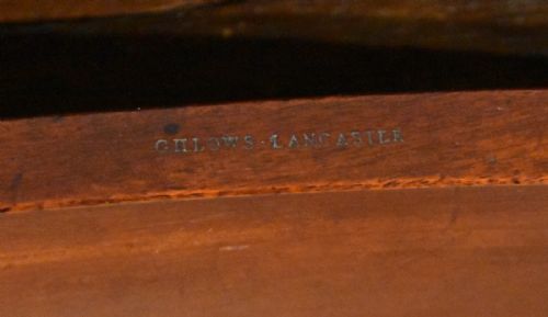 GILLOWS LANCASTER LATE 18TH CENTURY STAMPEDCONCAVE MAHOGANY SIDE TABLE - ADDITIONAL PHOTO 5