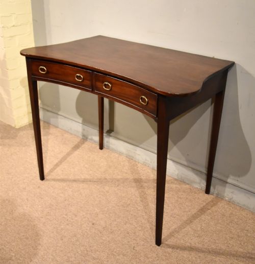 GILLOWS LANCASTER LATE 18TH CENTURY STAMPEDCONCAVE MAHOGANY SIDE TABLE - ADDITIONAL PHOTO 7