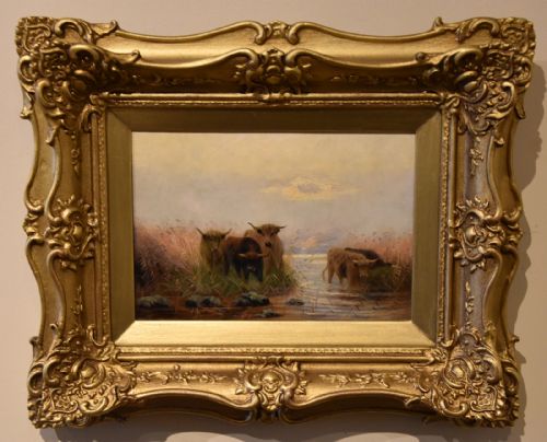 OIL PAINTING PAIR BY SIDNEY PIKE EVENTIDE AND IN THE HIGHLANDS - ADDITIONAL PHOTO 1