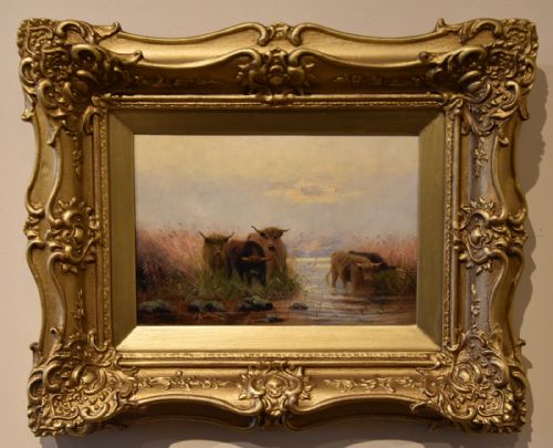 OIL PAINTING PAIR BY SIDNEY PIKE EVENTIDE AND IN THE HIGHLANDS - ADDITIONAL PHOTO 4