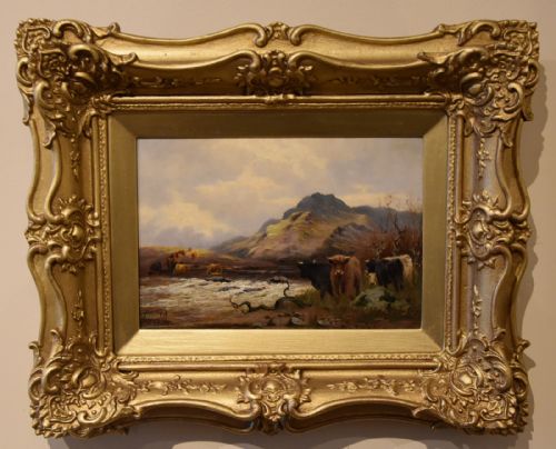 OIL PAINTING PAIR BY SIDNEY PIKE EVENTIDE AND IN THE HIGHLANDS - ADDITIONAL PHOTO 5