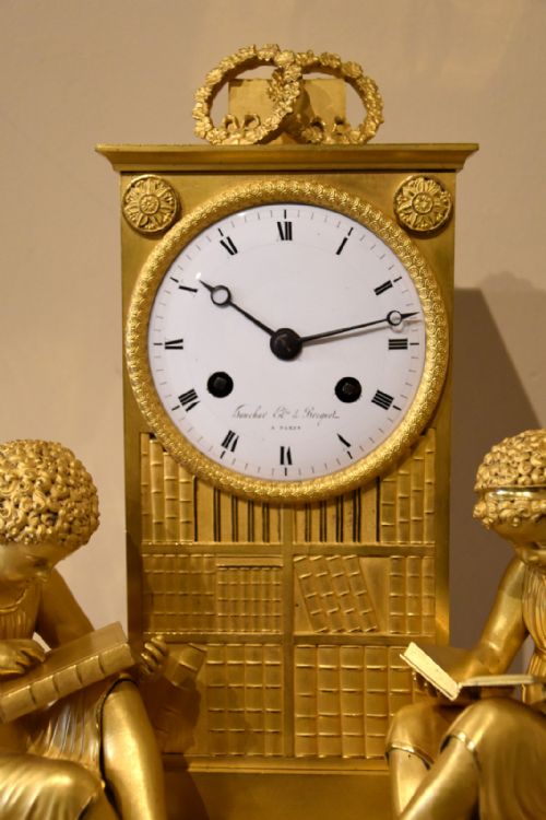 FRENCH EMPIRE ORMOLU MANTEL CLOCK - ADDITIONAL PHOTO 5