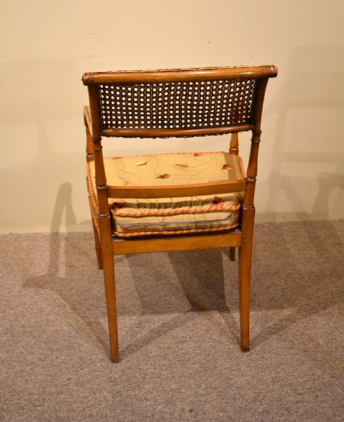 PAIR OF 19TH CENTURY SATINWOOD ARMCHAIRS - ADDITIONAL PHOTO 5