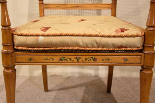 PAIR OF 19TH CENTURY SATINWOOD ARMCHAIRS - ADDITIONAL PHOTO 8