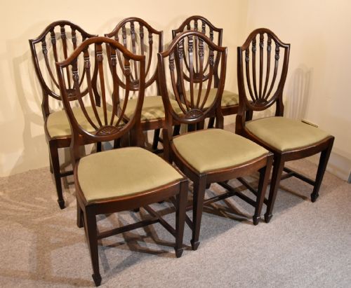 SET OF SIX 19TH CENTURY MAHOGANY DINING CHAIRS - ADDITIONAL PHOTO 1