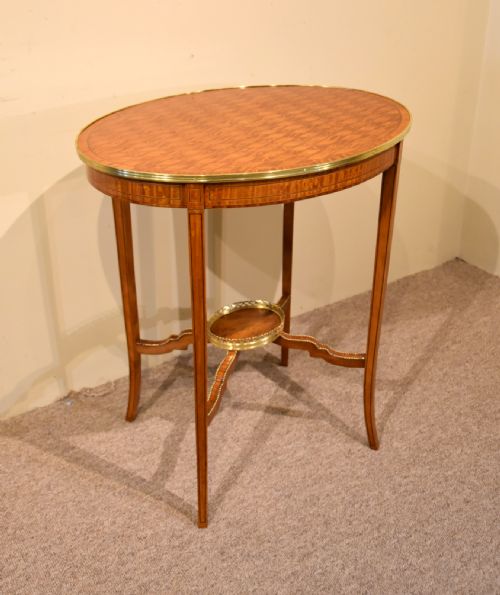 19TH CENTURY SATINWOOD OVAL OCCASIONAL TABLE - ADDITIONAL PHOTO 1