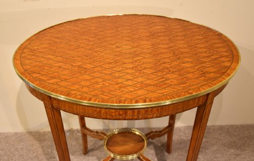 19TH CENTURY SATINWOOD OVAL OCCASIONAL TABLE - ADDITIONAL PHOTO 3