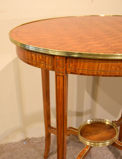 19TH CENTURY SATINWOOD OVAL OCCASIONAL TABLE - ADDITIONAL PHOTO 4