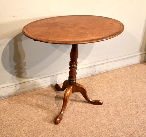 GEORGE III MAHOGANY OVAL CROSSBANDED TABLE - ADDITIONAL PHOTO 1