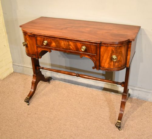 REGENCY MAHOGANY DRESSING TABLE WITH DRAWERS - ADDITIONAL PHOTO 3