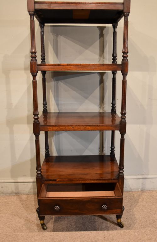 GEORGE IV ROSEWOOD FOUR TIER WHATNOT - ADDITIONAL PHOTO 1